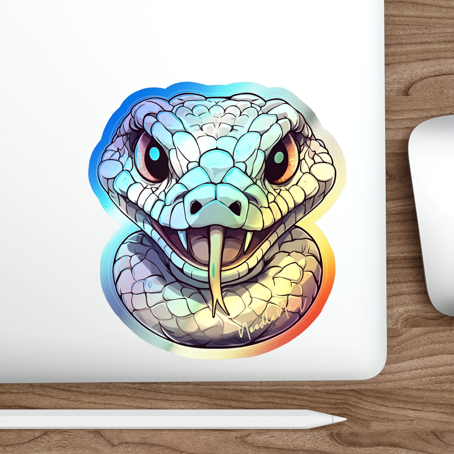Reptile Cuties – Holographic Viper Sticker