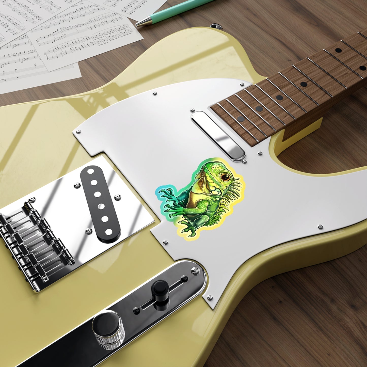 Reptile Cuties– Holographic Iguana Sticker