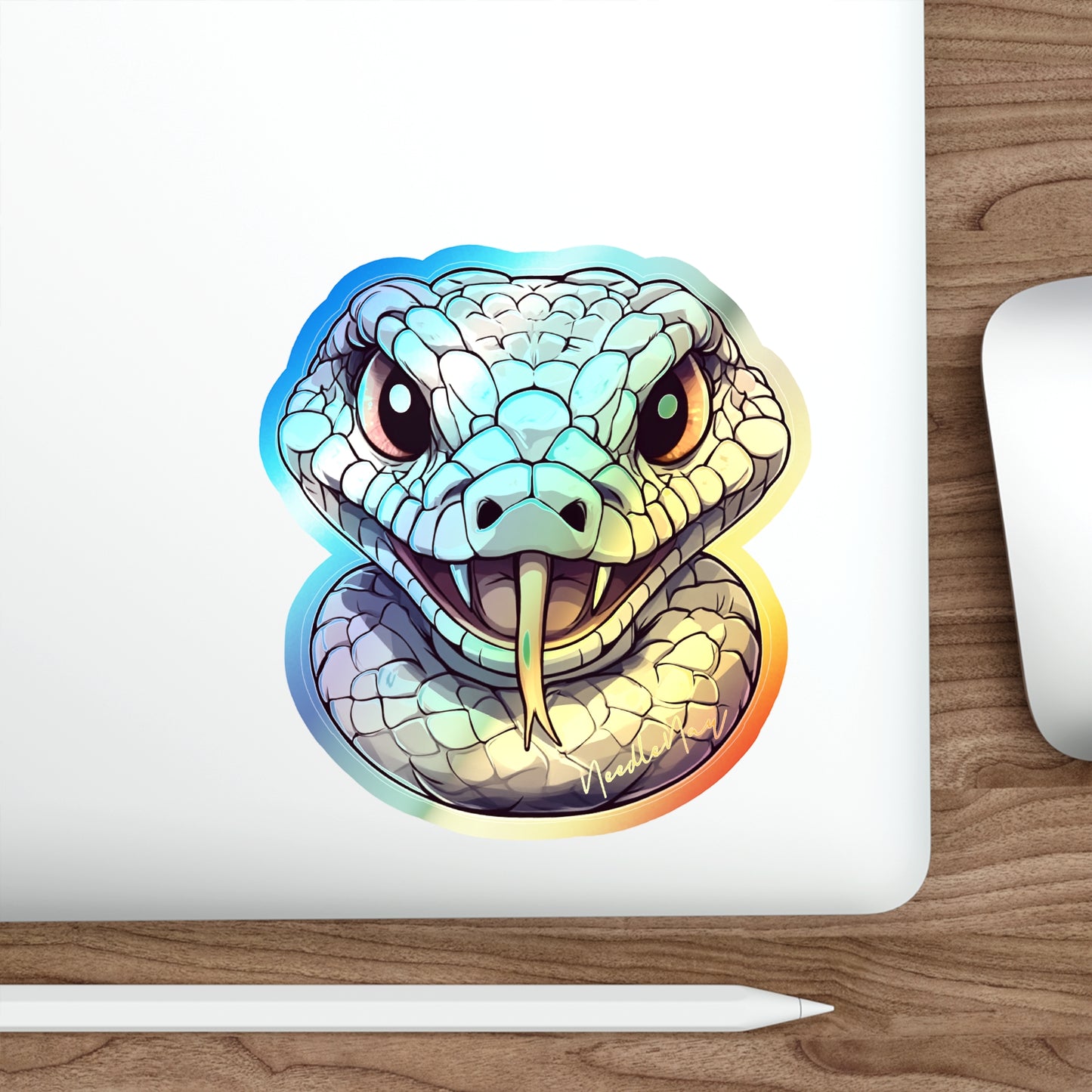 Reptile Cuties – Holographic Viper Sticker