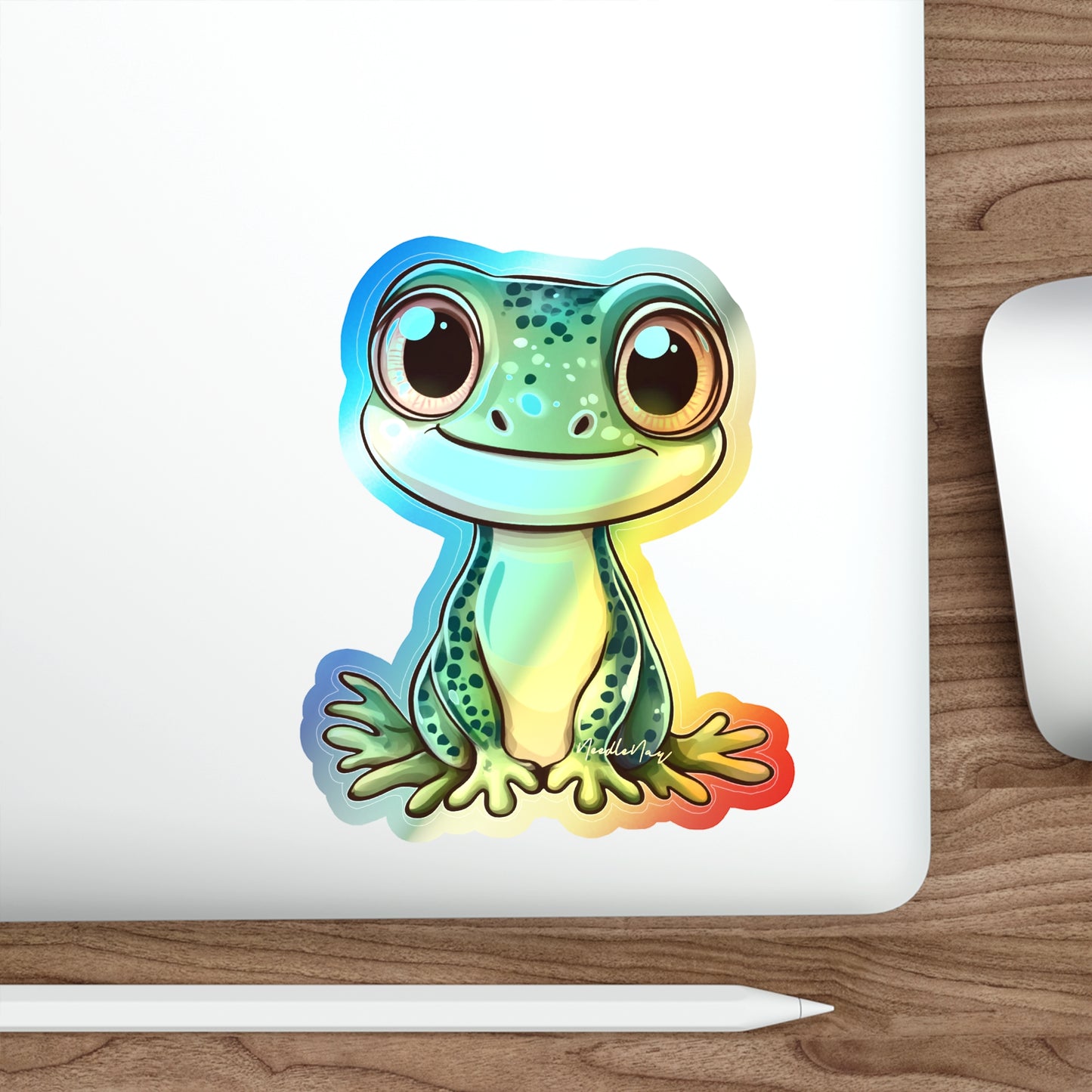 Reptile Cuties – Holographic Gecko Sticker