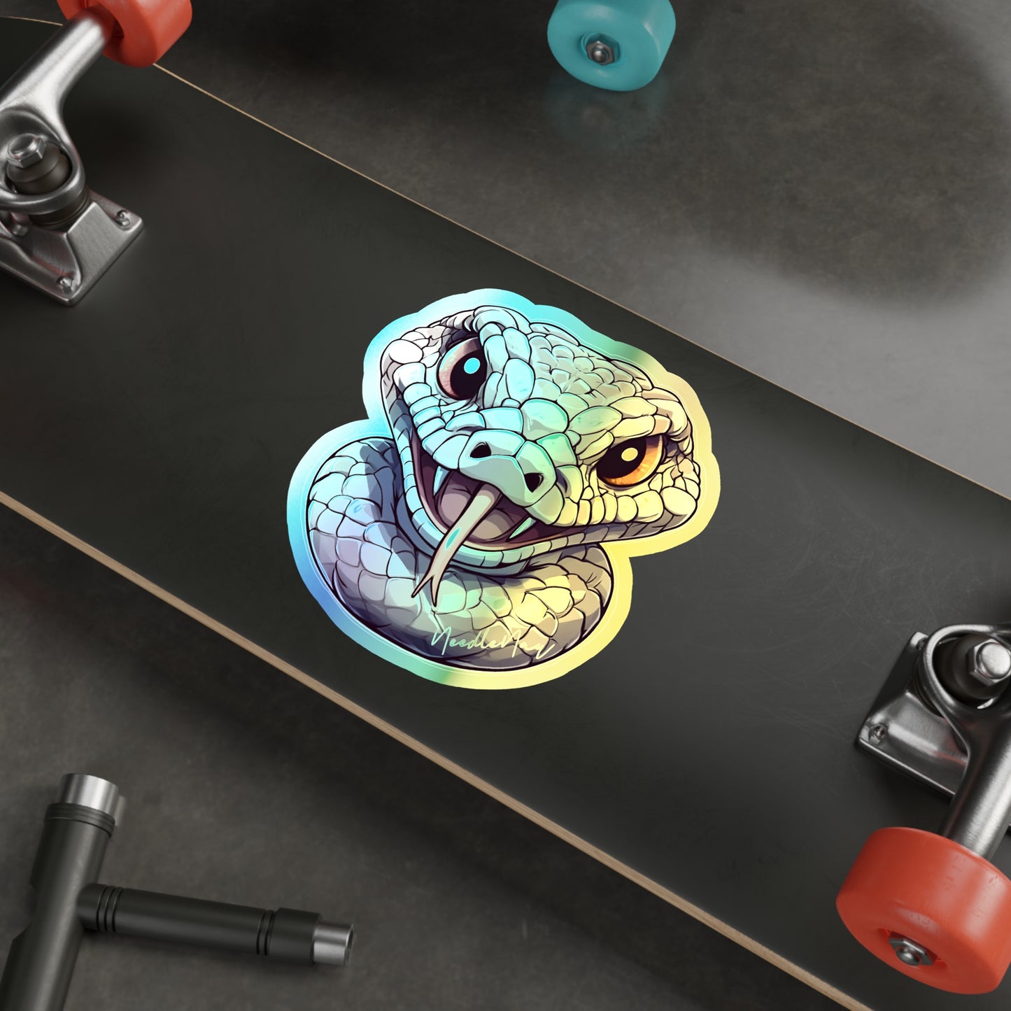 Reptile Cuties – Holographic Viper Sticker