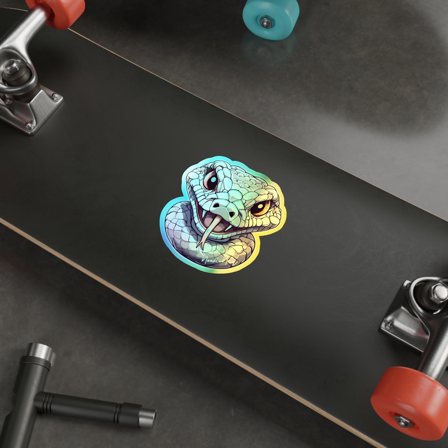 Reptile Cuties – Holographic Viper Sticker