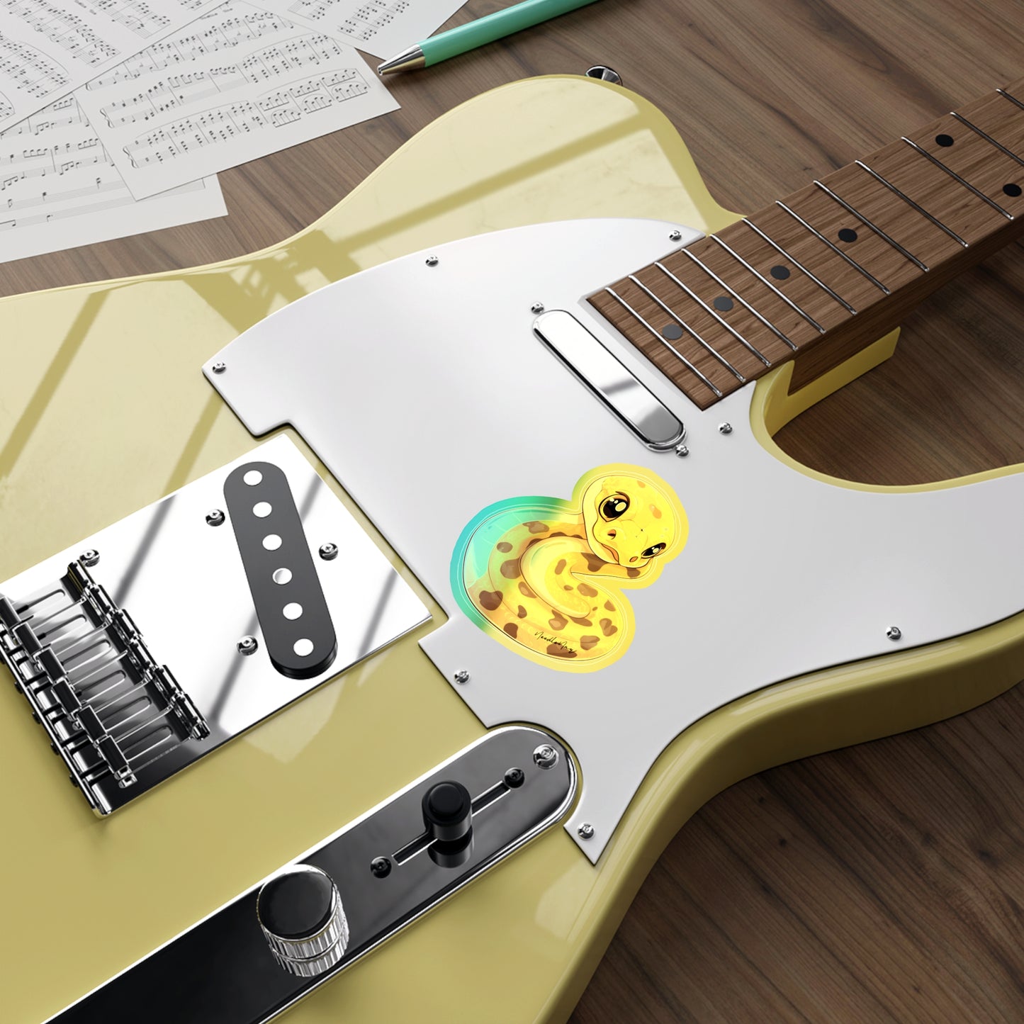 Reptile Cuties – Holographic Python Sticker