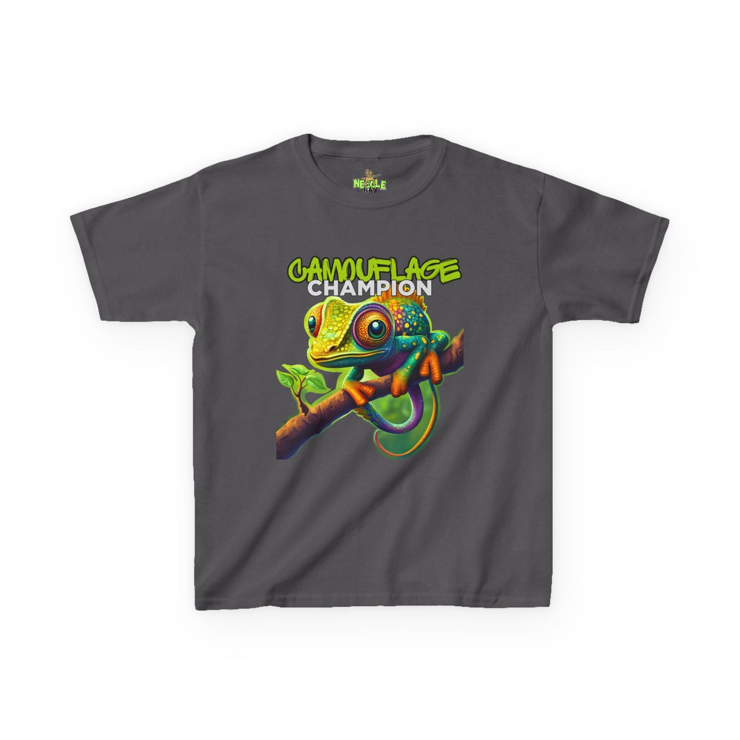 Camouflage Champion – Kids' Chameleon Graphic Tee