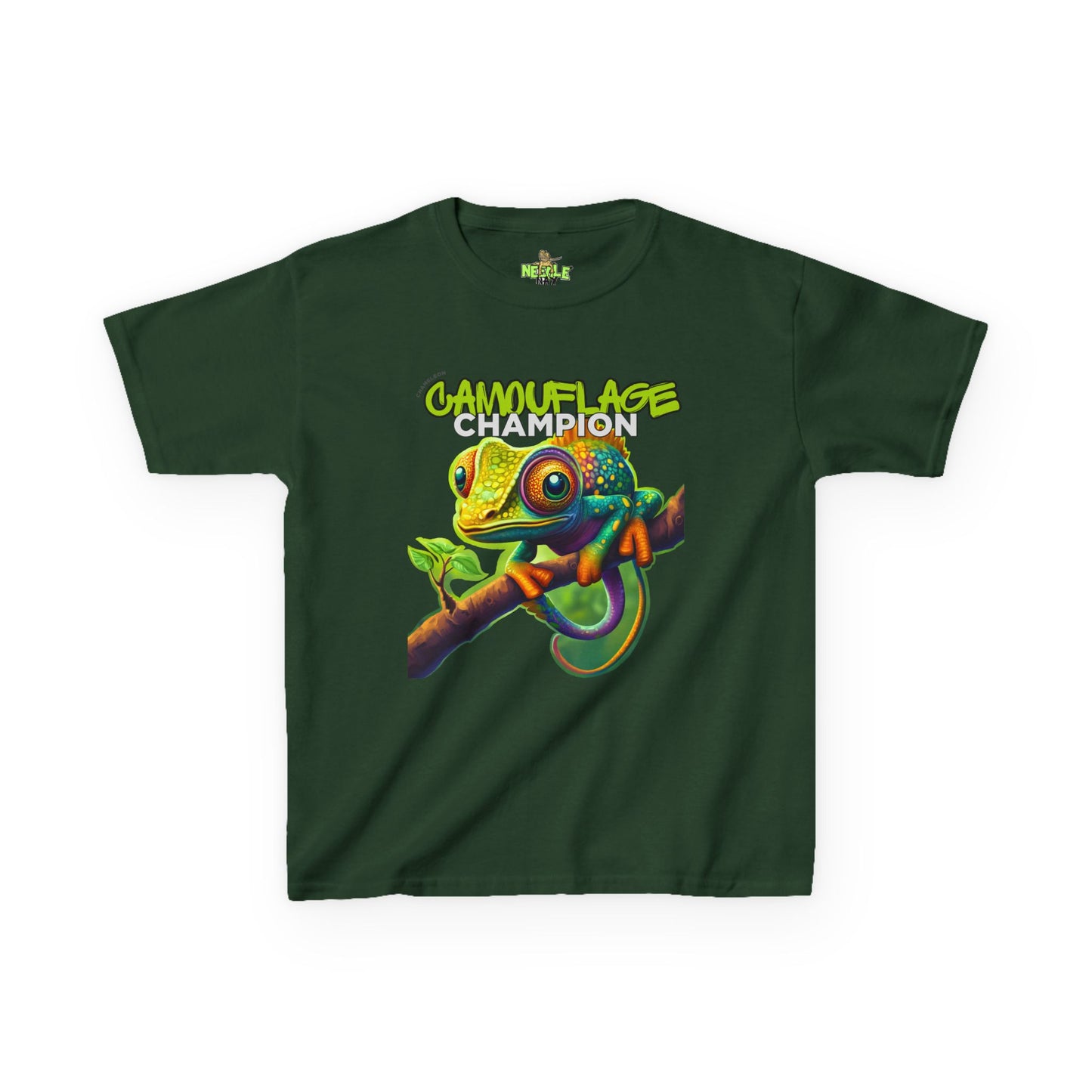 Camouflage Champion – Kids' Chameleon Graphic Tee