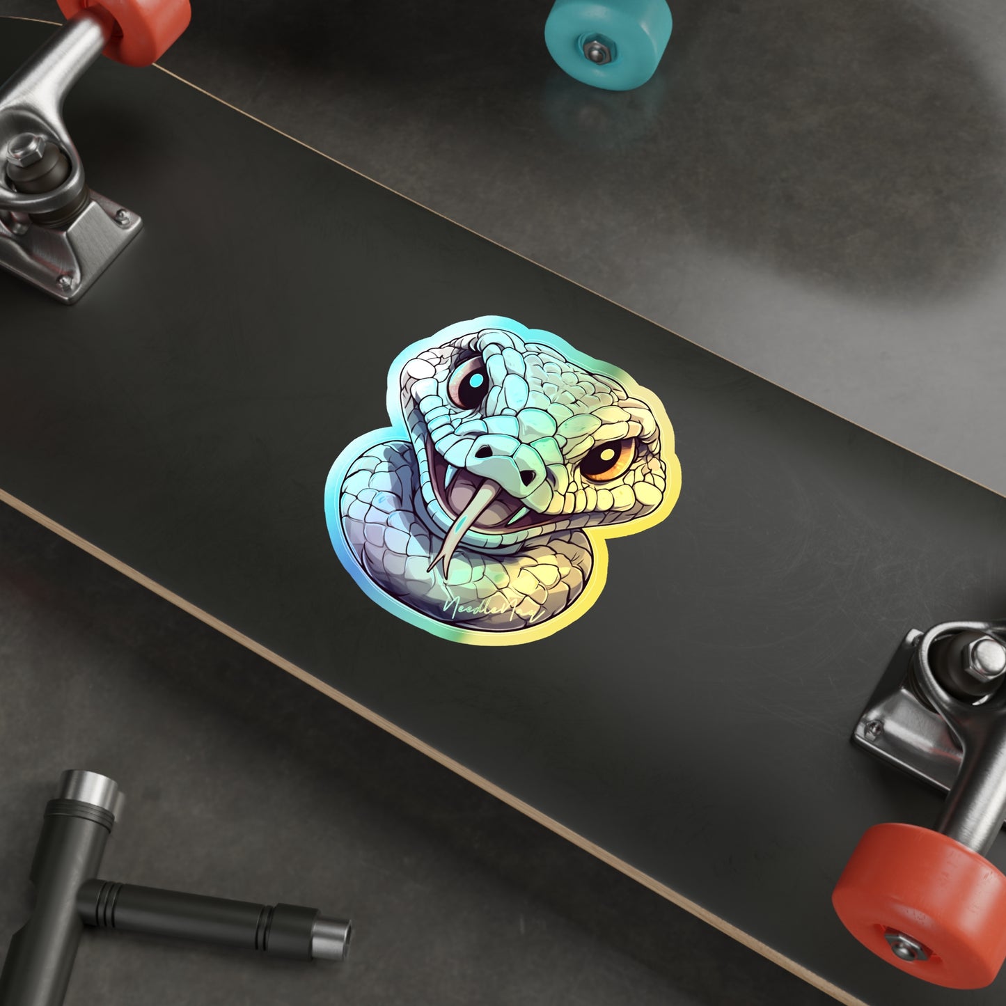 Reptile Cuties – Holographic Viper Sticker