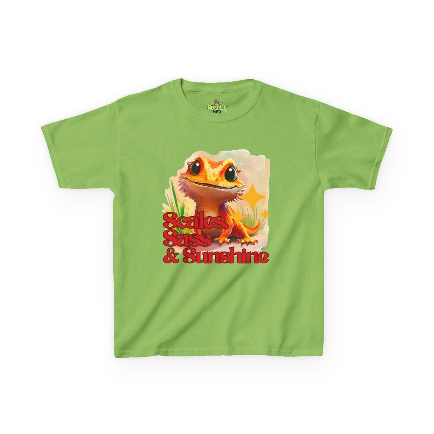 Kids Sassy Scales Tee – Kids' Bearded Dragon Graphic Tee
