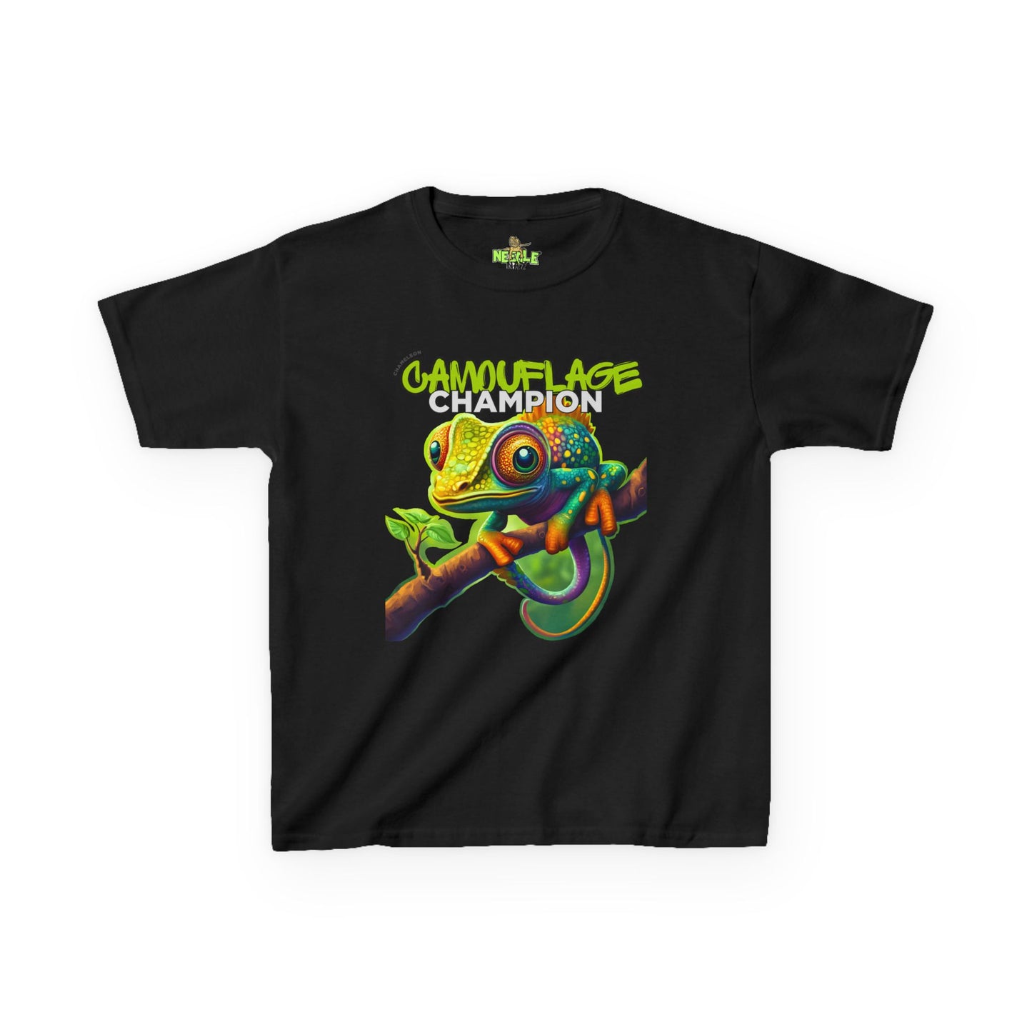 Camouflage Champion – Kids' Chameleon Graphic Tee