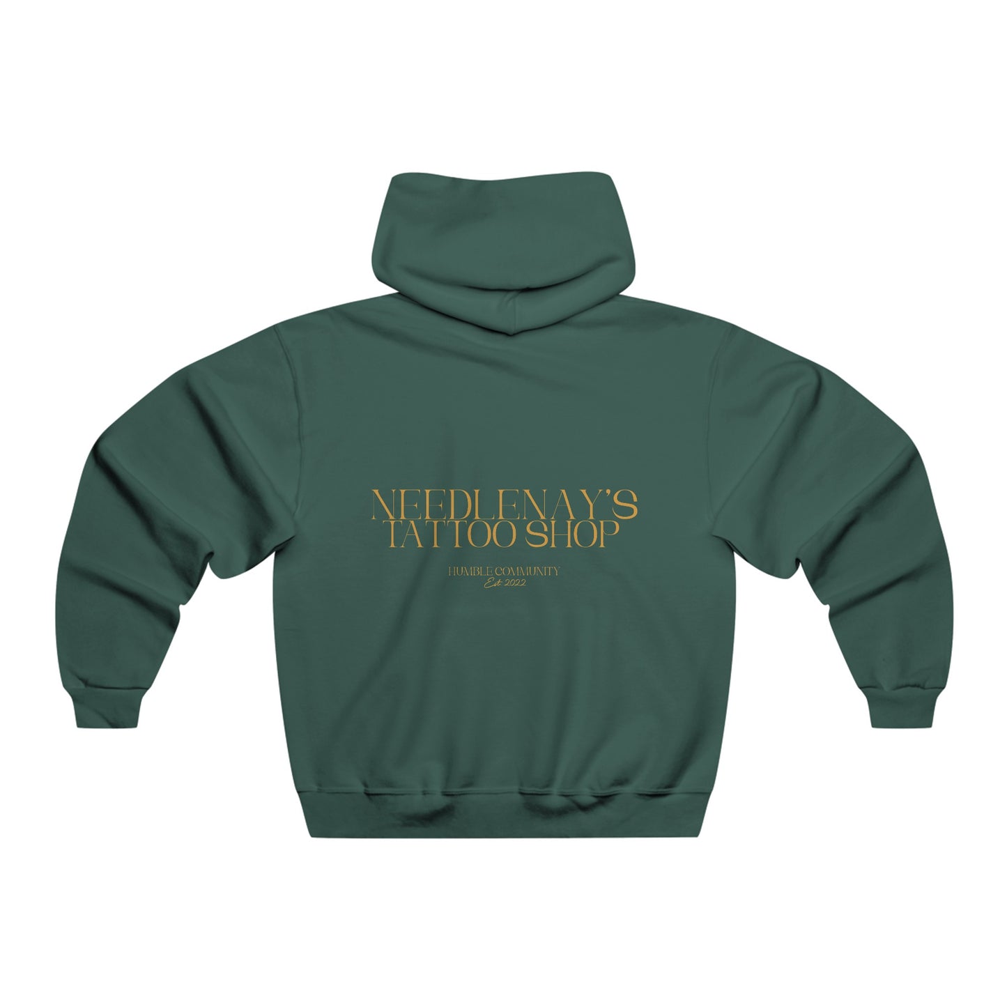 NeedleNay’s "Humble community" hooded sweatshirt