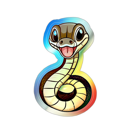 Reptile Cuties– Holographic Cobra Sticker