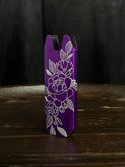 Hand-Engraved STIIIZY Battery – Purple Floral Edition (1 of 1)