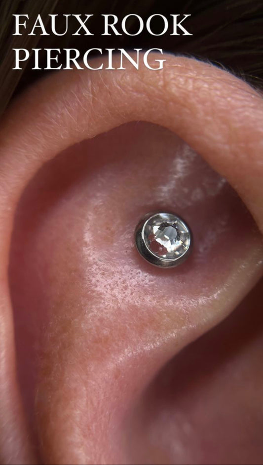 Faux Rook Piercing